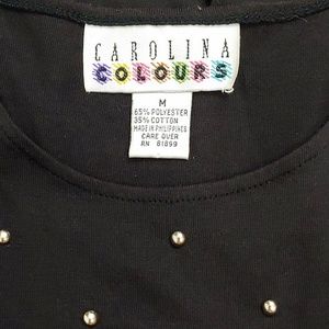 Vintage Dresses - Vintage drop waist t-shirt dress with stud accents Vintage Dresses - Vintage drop waist t-shirt dress with stud accents